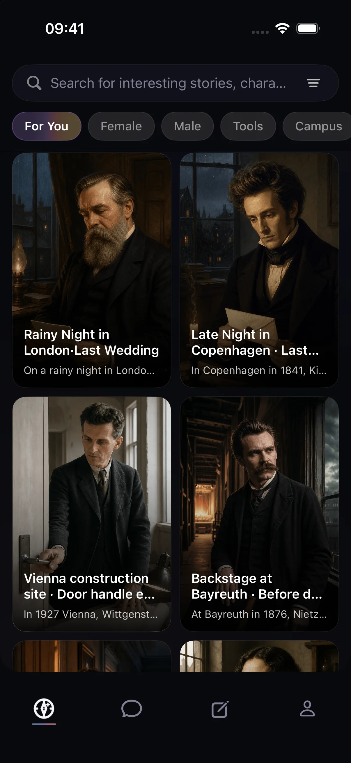 Explore stories available now — SoulScene iOS